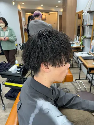 ミディアム パーマ メンズ Sarah所属・ゲーマー美容師たがみ 🎮【メンズ特化】のヘアスタイル