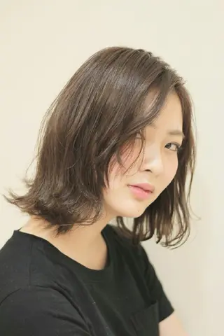 ミディアム キノシタ ナオユキのヘアスタイル