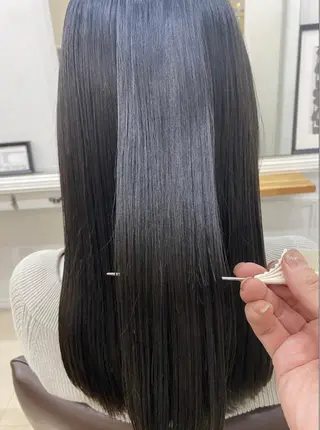 ロング カラー リルウヘアー 天王寺のヘアスタイル