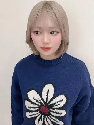 ショート 🎀ハイトーン・ボブ 心斎橋【あやか】🎀のヘアスタイル