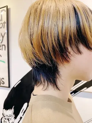 ミディアム カラー 埼玉久喜/ハイトーン デザインカラーRYOのヘアスタイル