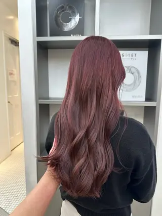 ミディアム カラー パーマ ヘアアレンジ 暖色💖ツヤ髪💖 masae🌼のヘアスタイル