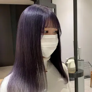 ミディアム カラー サロウィン(SALOWIN)原宿iori店所属・れい🫧 ハイトーン特化のヘアスタイル