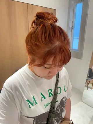 ロング カラー mei|顔まわり ×透明感カラーのヘアスタイル