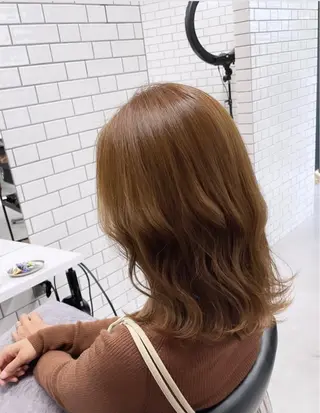 ミディアム カラー 透け感カラー✂️ yuuのヘアスタイル