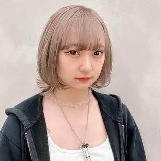 ショート カラー 🤍髪質改善➕透明感 カラー🤍川上葵のヘアスタイル