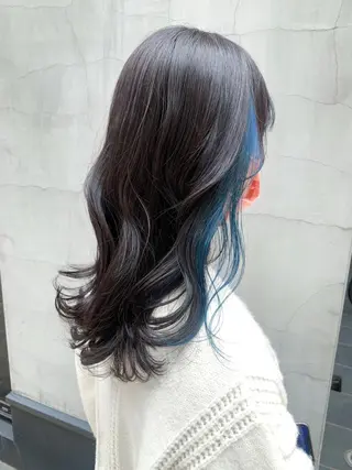 セミロング カラー ヘアアレンジ yuka .のヘアスタイル