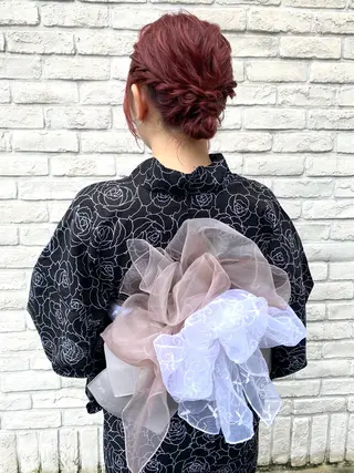 ヘアアレンジ 💙mai🫧 縮毛矯正・ハイライトのヘアスタイル