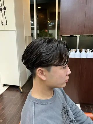 ショート パーマ メンズ AROH men's cut&men's perm 船橋店所属・🧊メンズ特化🧊 高木航希のヘアスタイル