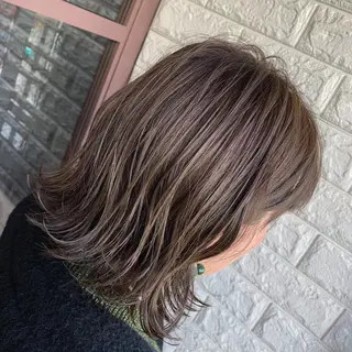 ミディアム カラー 髪質改善&縮毛矯正 池本　有宏のヘアスタイル