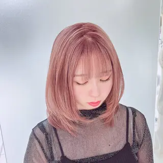 ミディアム カラー 東出 レイ🕊のヘアスタイル