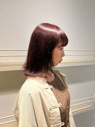 ミディアム はな ∕カットモデル募集中のヘアスタイル