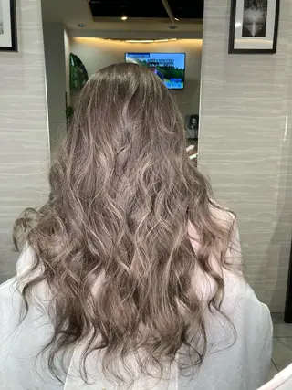 ロング カラー 髪質改善/縮毛矯正/ 超高濃度水素ケアのヘアスタイル