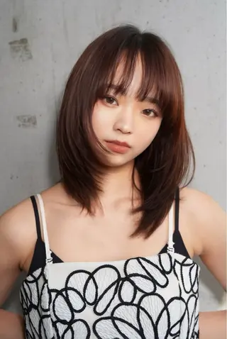 ミディアム 🍀祥吾🍀レイヤー 艶髪❣️髪質改善❤️のヘアスタイル