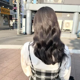 セミロング カラー 🔵暗髪　特化🔵 梅田・増田のヘアスタイル