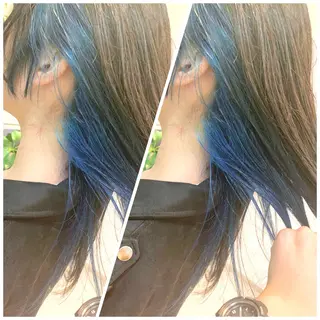 ミディアム カラー ヘアアレンジ 東北No.1完全個室 💐梶谷社長のヘアスタイル