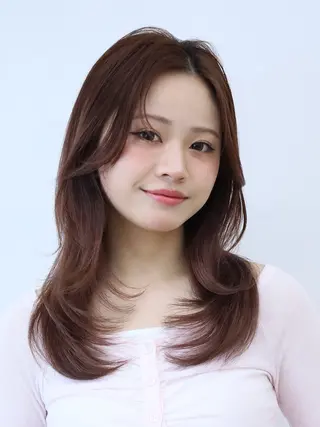 ロング 水野 帆那のヘアスタイル