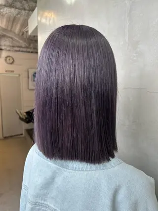 ミディアム カラー 韓国/ハイトーン/ ボブ🎀MIKU🎀のヘアスタイル