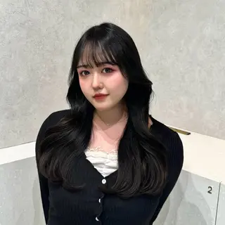 ロング カラー 🩷渋谷/韓国レイヤ ー/透明感/Sayaのヘアスタイル