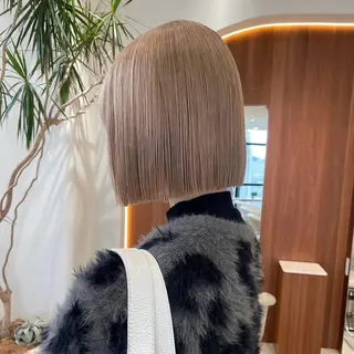 ミディアム カラー 渋谷/タッセルボブ・ 似合わせヘアしょうごのヘアスタイル