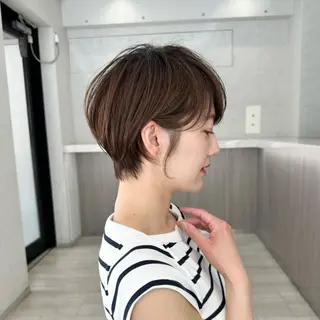 ショート 透明感カラー ふうか　渋谷のヘアスタイル