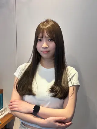 ロング カラー ナチュラル大人っぽい スタイル　MAORIのヘアスタイル