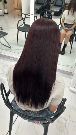 ロング 艶カラー/レイヤー カット🖤Akaneのヘアスタイル