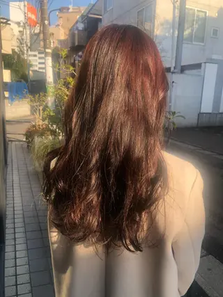 ロング カラー ミヤギ リュウキのヘアスタイル