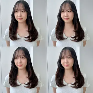 セミロング レイヤーくびれヘア アレンジmanakaのヘアスタイル