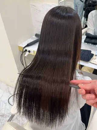 ロング 髪質改善縮毛矯正🫧 村上蒼生のヘアスタイル