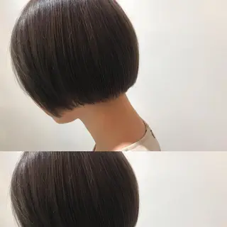 ショート カラー 宮永 れいなのヘアスタイル