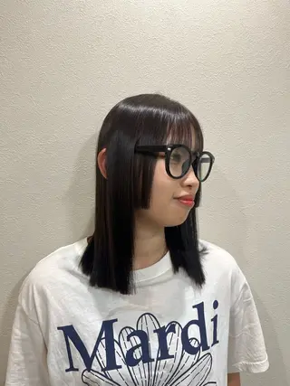 ミディアム カラー ヘアアレンジ fee北千住店👐 れいかのヘアスタイル
