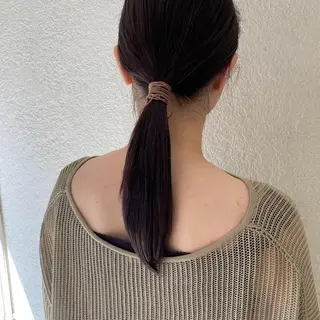 セミロング カラー ヘアアレンジ 小川 美奈のヘアスタイル