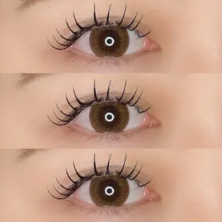 マツエク・マツパ 肌に馴染むハイトーン /ミルクティーカラーのヘアスタイル