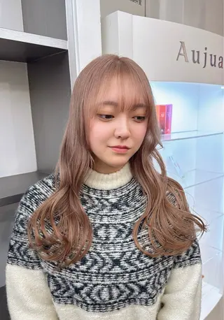 ロング カラー ザクザクレイヤー 🍀/ブリーチ/小田のヘアスタイル