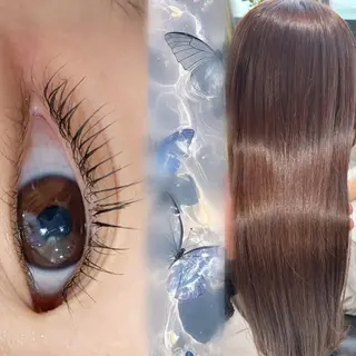 マツエク・マツパ Sakuraෆ˚* 艶カラー×まつパ💖のヘアスタイル