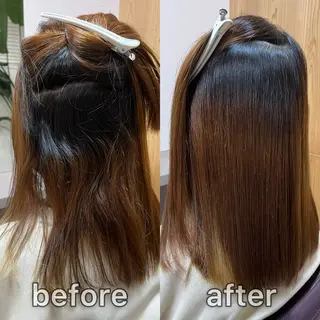 ミディアム カラー KIZU 髪質改善 オカルト怪談のヘアスタイル