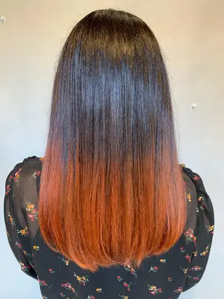 セミロング カラー ハイライトが 得意なニキです😊のヘアスタイル