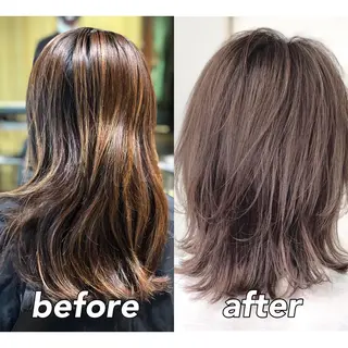 ミディアム カラー KIZU 髪質改善 オカルト怪談のヘアスタイル