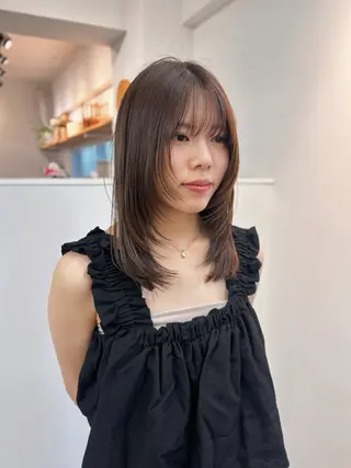 セミロング ENIEN MAKE’S 立川所属・ミカ💫レイヤー/ メンズ/透明感カラーのヘアスタイル