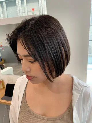 ショート ヨシミ カズヤのヘアスタイル