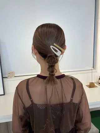 ミディアム ✨色持ちの良い艶 カラー✨蟹江真世のヘアスタイル