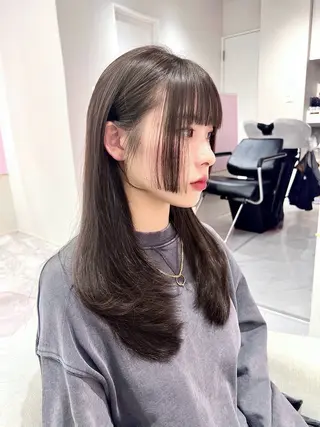 ロング 韓国/縮毛矯正/ カンタのヘアスタイル