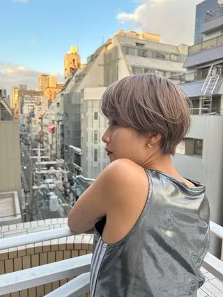 ショート カラー ショート/ボブ専門 宮脇美奈/南船場のヘアスタイル