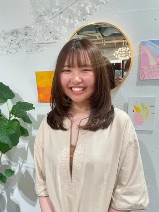 ミディアム yearn所属・naho✂︎bob/ layerのヘアスタイル