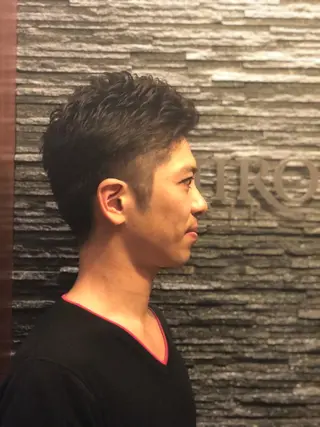 ショート パーマ メンズ/無料カット /齋藤郁美のヘアスタイル