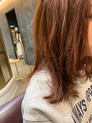 ミディアム カラー 美髪形成!色素改善! 秋田 和輝のヘアスタイル