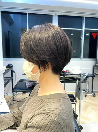 ショート カラー 山下夕月 ショート🫧ボブのヘアスタイル