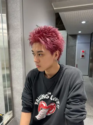 カラー メンズ パーマ特化 まなるのヘアスタイル