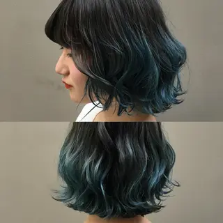 ショート カラー 堀江/心斎橋/西大橋 四ツ橋【Vers】のヘアスタイル